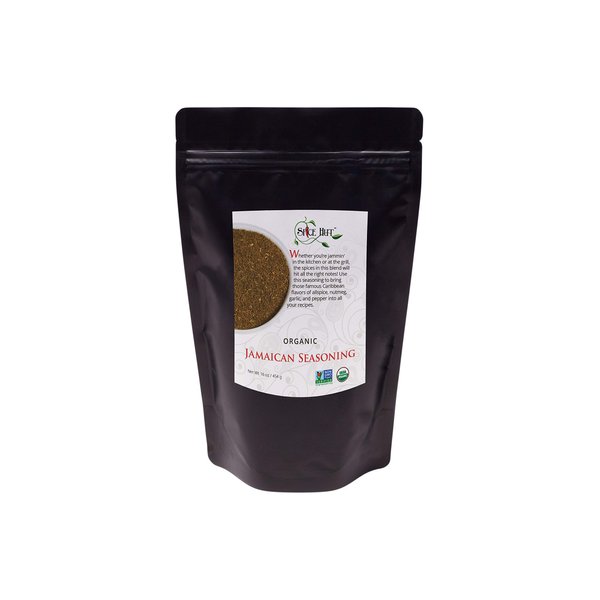 Organic Jamaican Jerk Seasoning Dry Rub for Cooking, No Salt / Jamaican Seasoning All Purpose Carribbean Spice Blend for Griling Jerk Chicken and Flavorful Meals / All-Natural, Kosher, Vegan, Gluten Free, Keto -No MSG- 1lb Bulk Pack