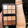 Professional Makeup Cream Contour Palette, Joyeee 12 Colours Concearler Full Coverage & Makeup Brush Set Contour Concearler Palette Contouring Face Make Up Gift for Women Girls