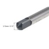 uxcell M3 x 0.5 Spiral Flute Thread Tap, Metric Machine Threading Tap HSS Nitriding Coated, Round Shank with Square End, H2 Tolerance, 2pcs