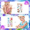 10 Sheets Mermaid Temporary Tattoos, Mermaid Fake Tattoo Stickers for Kids Girls, Mermaid Tattoos Party Decorations Favors Supplies, Ocean Themed Tattoo Stickers