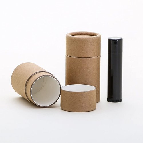 40 mL Kraft Brown Paperboard Deodorant/Cosmetic/Lotion/Lip Balm/Salve Tubes (12)