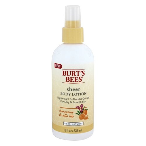 BURTS BEES Sheer Body Lotion - Clementine And Calla Lily, 8 FZ