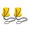 GISCO Balancing Bucket Stilts 1 Pair Thickened Plastic Walking Stilts Balance Bucket Stilts Toy with Adjustable Rope Gifts for Balance Coordination Party Game Birthday (Yellow)
