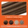 Full Shine U Tip Hair Extensions Human Hair Color 4 Medium Brown Fading to 24 Blonde Highlight 4 Keratin Hair Extensions Human Hair 16 Inch Fusion Hair Extensions Human Hair 50g/50s U Tip Hair