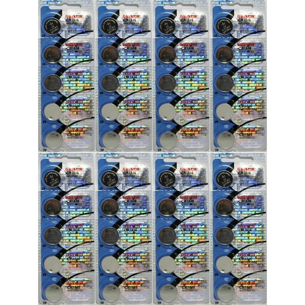 40 Authentic Maxell 1616 3V Lithium Batteries