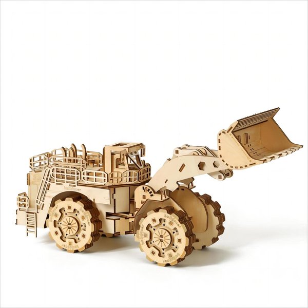 bennama 3D Wooden Puzzles Bulldozer Model Kits, Brainteaser and Puzzle for Christmas/Birthday,Gifts for Adults and Teens to Build Combination