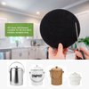Charcoal Filters for Kitchen Compost Bin, 10 Pack Compost Filters for Countertop Bin Pail Replacement, Activated Charcoal Home Bucket Refill Sets, Round 6.7 Inch