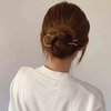Iaceble Minimalist Metal U Shape Hairpin Gold Hair Fork Stick Updo Hair Sticks Clip French Hair Pin Decorative Hair Accessories for Women and Girl Headdress (Gold)