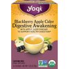 Yogi Blackberry Apple Cider Digestive Awakening Organic Tea, Caffeine-Free, Vegan Friendly, Kosher, USDA Certified Organic, Non-GMO, 16 Tea Bags (Pack of 6)