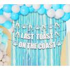 JeVenis Luxury Last Toast On The Coast Banner Beach Bach Banner Beach Bachelorette Party Decorations Coastal Bach Party Supplies