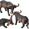 Gemini&Genius Cow Toy, Buffalo Toy for Kids, Safari Animal Figurine Wildlife World Action Figure for Nature Science Learning, Realistic Animal Toy Gift for Kids