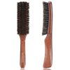 O BRUSHZOO Hair Brush, Boar Bristle Brush for Women Men Short Thin Fine Hair, Beech Handle Hairbrush for Hair Detangle Smooth