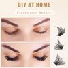 Cluster Lashes 72 Individual Lashes Clusters Eyelash Extensions False Eyelashes DIY Wispy Fluffy Lash Extension Kit Reusable False Eyelashes Natural Look Mix 10-16mm C D Curl (BM 02)