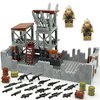 Military Base Building Block Toy Deformable Base Center with Sentry Tower, E.O.D Suit and Camouflage Guns Weapons Building Kit Toy Gift for Kids 8 10 12 14 Years (312pcs) (Military base 2)