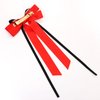 Boderier Game Day Accessories Hair Bows for Women Football Hair Bow Clip Long Tail Satin Ribbon Bow Barrette Hair Clip Sports Fan Hair Accessories Red Black