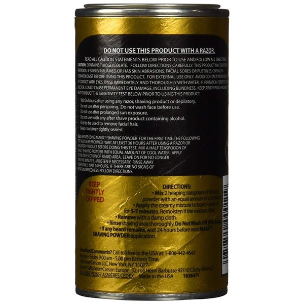 U/S Magic Shave Pwd Gold# Size 4.5oz Beauty Enterprises Magic Fragrant Shaving Powder Gold #11 4.5oz