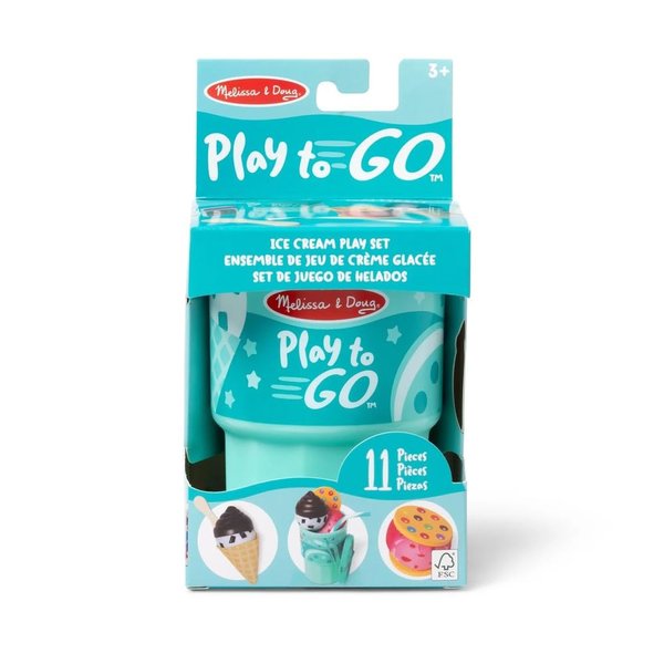 MELISSA & DOUG Play to Go Ice Cream Play Set Toy, 1 EA