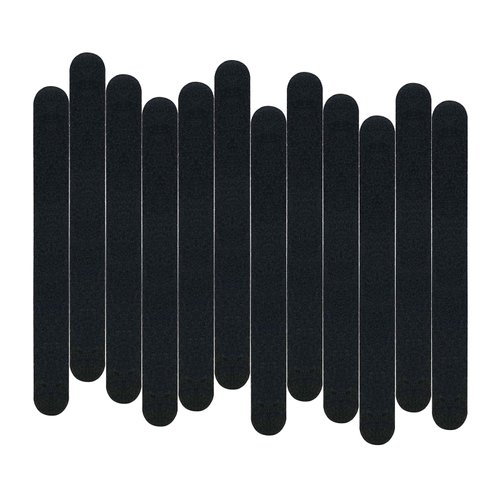 12 Pack Nail File, 100/180 Grit Professional Emery Boards Nail File Pack, Nail File for Acrylic Nails and Natural Nails, Black