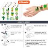 Cactus Temporary Tattoo Birthday Party Decorations Supplies Party Favors 96PCS Tattoos Stickers Cute Kids Girls Boys Gifts Classroom School Prizes Themed