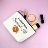 Football Mom Bag Football Player Gift Makeup Bag for Women Football Lover Gift for Teen Girls Daughter Cosmetic Bag Appreciation Gifts for Football Coach Mom Team Leader Birthday Gift Travel Pouch
