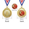 Myartte 5-Pack Gold Medal Set - Olympic Style Winner Award Medals for Sports, Competitions, Spelling Bees, Party Favors, 50mm in Diameter with 80mm Ribbon