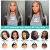 Panse Hair Lace Front Wigs Human Hair Straight 13x4 HD Transparent Lace Frontal Human Hair Wigs Pre Plucked with Baby Hair 180% Density (22inch)