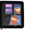 Top Loader Binder, Holds 128 Top Loaders, 4 Pocket Toploader Binders for 3" x 4" Toploaders (Include 8 Top Loaders and 50 Tabbed Card Sleeves), Compatible for TCG, MTG, Sports Cards (Black)