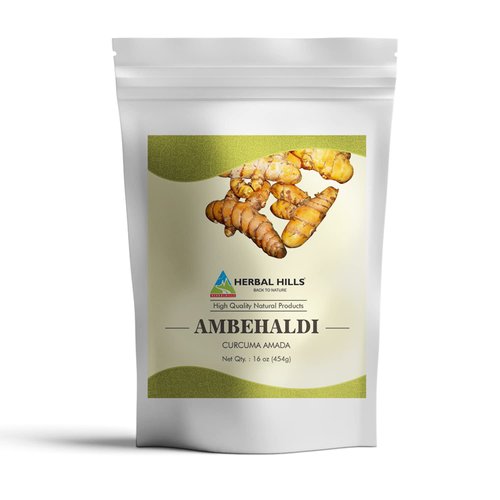 HERBAL HILLS Ambehaldi Powder Turmeric Powder/Amba Haldi/Curcuma Amada/Curcuma Longa/Turmeric Curcumin | 16 Oz (454 GMS)