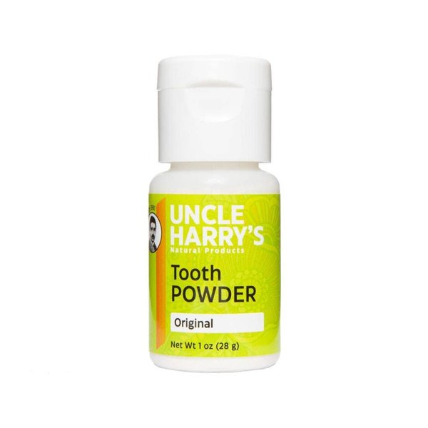 Uncle Harry's Remineralizing Tooth Powder, All Natural Enamel Support and Whitening Toothpaste for Sensitive Teeth and Gum Health, 2 ounces