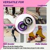 Naivskb Skate Bearings 16 Pack, Precision 8mm ABEC 608 Roller Skate Bearings Quad Skates Inline Speed Roller Derby Skateboard Scooter (Neon Purple)