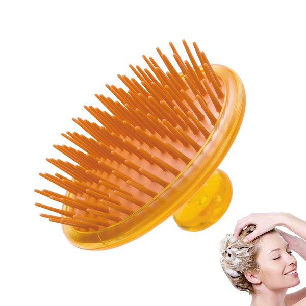 Terra Distribution Scalp Scrubber [Made in Japan] Honey Plus Royal Jelly Blended Shampoo Brush for Smooth Brushing Long Hair, Head Massage