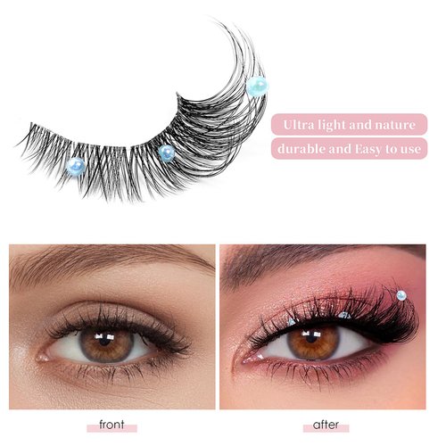 2-Pack Handmade False Eyelashes - False Eyelashes Wispy Fluffy Cat, Versatile Styles for All Eye Shapes - Ultra-Comfortable Wear for Everyday Glam