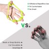 Hand Grip Strengthener, Finger Exerciser, Grip Strength Trainer (6 PCS),New Material,Forearm Grip Workout, Finger Stretcher, Relieve Wrist Pain, Carpal Tunnel, Trigger Finger, Mallet Finger and More.