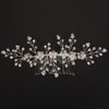 BERYUAN Bridal Crystal Rhinestone Flowers Headpiece Silver Rhinestone Crystal Hair Comb Dainty Rhinestone Hair Comb for Women for Wedding Party
