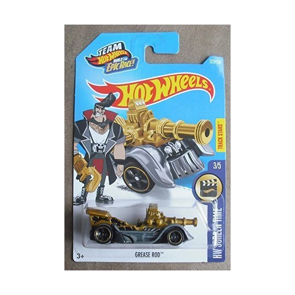 Hot Wheels 2016 HW Screen Time Grease Rod 223/250 (Treasure Hunt)