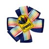 Crayon Box PInwheel Hair Bow 4" Back to School