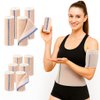 Premium Elastic Bandage Wrap, 6 Pack Reusable 4 Inch With Velcro, Latex-Free Orthopedic Compression Support for Legs/Ankle/Knees/Body/Wrists, First Aid for Lymphedema, Sprain, and Injury Recovery