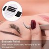 Lash tile holder, 7-15mm False eyelash tray eyelash extension bracket, portable false eyelash tray strap acrylic hand eyelash support for false eyelash grafting Extension Hand Pallet Lash Holder