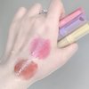Blopuivo Jelly Lipstick Tinted Lip Gloss Heart Lip Glaze, 3 Colors Lipstick Long Lasting Moisturizing Tinted Lipgloss,Non-sticky,High Pigmented Glossy Lip Gloss