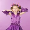 2PC Purple Dragon Ears Hair Bow Clips 4 Inch Women Dragon Horns Halloween Costume Hair Accessories for Figment