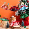 JOYIN 6PCS Christmas Clothing for Doll Plush Dance Skirt Set, 6 Designs Festive Looks, Cute Dresses for Xmas Kids Toddler Doll Couture Costume Accessories, Xmas Decorations Holiday Specials