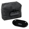 STO - Travel Storage Bag, Case with Combination Lock & Metal Tray - Carbon Filter Interior - Smell Proof - YKK Zippers - Black