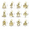 DANNEASY 36pcs Zodiac Nail Charms Dangle Nail Letter Charms Nail Rhinestones Alloy Nail Jewels 3D Nail Art Charms Virgo Leo Aries Taurus Gemini Capricorn Nail Decoration Jewelry for Acrylic Nails