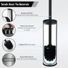 BGL Toilet Brush and Holder,Stainless Steel Toilet Brushes for Bathroom with Holder, Toilet Bowl Brush and Holder,2 Cleaner Brush Heads