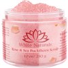 Organic Rose & Sea Buckthorn FACE & BODY SCRUB, Natural & Pure Exfoliating Scrub for Soft & Smooth Skin, Infused With Essential Oils, Moisturizer for Women & Men, Removes Blackheads, Acne & Dead Skin
