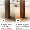 X-PROTECTOR Non Slip Furniture Pads - 16 Premium Furniture Grippers 2"! Self-Adhesive Rubber Feet Furniture Feet - Ideal Non Skid Furniture Pad Floor Protectors - Keep Furniture in Place!