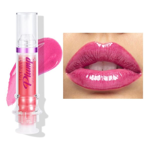 Tiejdhr 6 Colors Lip Plumper, Hydrating & Smooth Lip Wrinkles, Enhancing Plump Effect for Fuller Lips High Shine Lip Glaze Long Lasting Nourishing Lip Plumper for Women Girls (# 03)