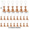 CiciBear 24 Pack Keychains Party Favors for Kangaroo Birthday Baby Shower Woodland Animals Party, Goodie Bag Stuffer, Kids Birthday, Carnival Rewards