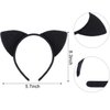 WILLBOND 6 Pieces Halloween Headband Halloween Cat Ears Headband Black Ears Headband Hair Accessories for Girls Women Daily Wearing Party Favors