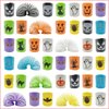 FUSHENMU 36PCS Halloween Coil Springs for Kids,Assorted Halloween Pattern Mini Coil Springs Magic Springs for Trick or Treat Classroom Giveaways Party Favors